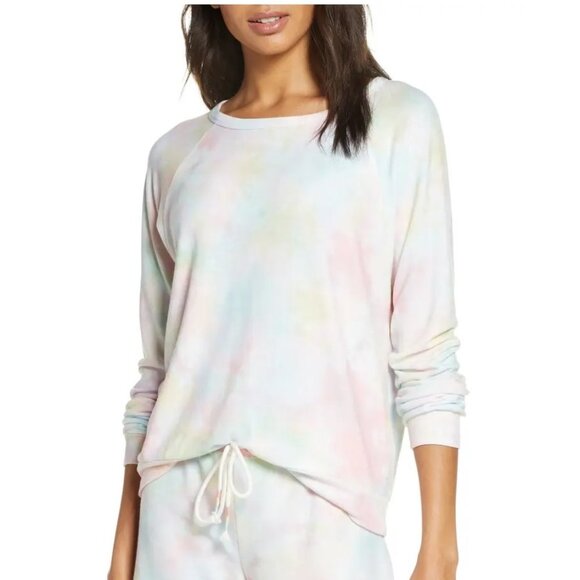 PJ SALVAGE Tie Dye Peached Jersey Sweatshirt - Picture 1 of 6